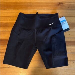 Nike Dri-Fit Black Performance Shorts 8 inch length